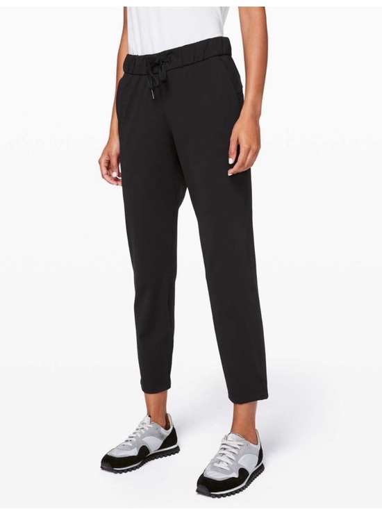 lululemon athletica Pants - Lululemon Black On The Fly 7/8 Drawstring Pants